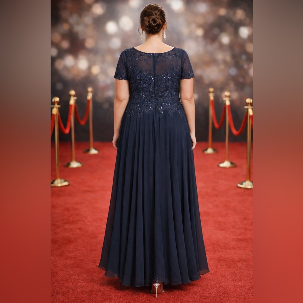 Nordstrom Navy Maxi Dress - Picture 2 of 10